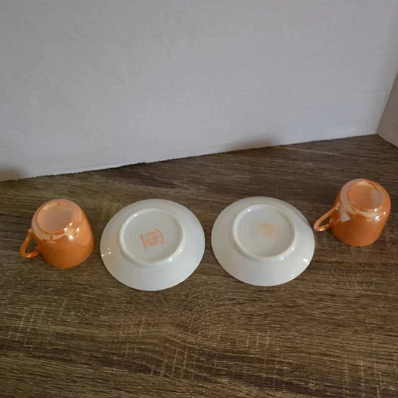 Vtg Lusterware Demitasse Cups - Picture 6 of 10